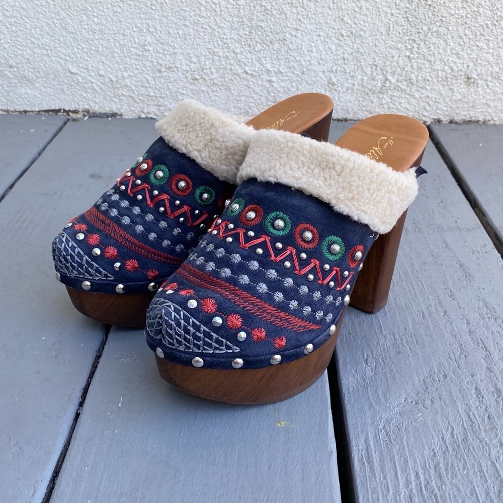 Anthropologie‎ 35 Embroidered Terrestrial Clog Mule - Picture 4 of 8